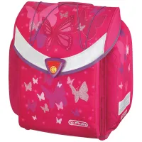 Ранец "Flexi Pink Butterfly" 39*36*22 см, 2 отделения, анатомическая спинка