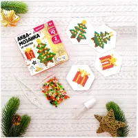 Аквамозаика Эврики "3D Елочка", картонная коробка