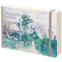 Скетчбук - альбом для рисования 80л., В6 "Art zone", 100г/м2, твердая обложка, карман, доп. листы крафт