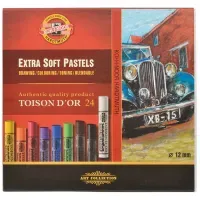 Пастель художественная Koh-I-Noor "Toison D`or Extra Soft 8554", 24 цвета, картон. упаковка (ПОД ЗАКАЗ)