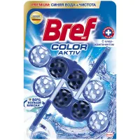 Подвесной блок для унитаза Bref "Blue Activ, с хлор-компонентом, 2*50г, блистер