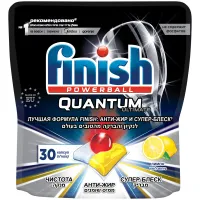 Таблетки для посудомоечной машины Finish "Quantum Ultimate", лимон, 30шт.