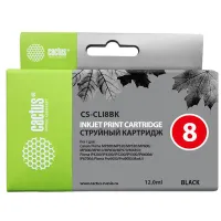 Картридж совм. Cactus CLI8BK черный для Canon MP470/MP500/MP530/MP600/MP800/MP810/MP830 (12мл)