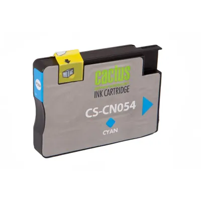 Картридж струйный CACTUS (CS-CN054) для HP OfficeJet 6100/6600/6700, голубой