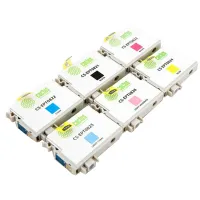 Картридж совм. Cactus EPT0827 черный/голубой/пурпурный/желтый/светло-голубой/светло-пурпурный