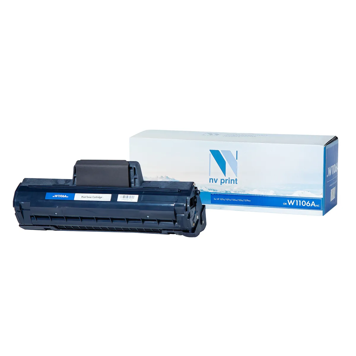 Фото товара «Картридж совм. NV Print W1106A (№106A) черный для HP Laser 107/MFP135/MFP137 (1000стр.) (БЕЗ ЧИПА)»