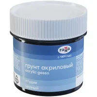 Грунт акриловый ГАММА "Студия", черный, в банке, 110 мл, 80920201