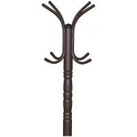 Вешалка напольная Sheffilton SHT-CR14, 1865*350мм, металл темно-коричневый, 4 крючка, диск, В1-148