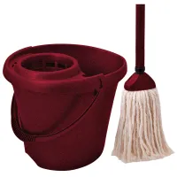 Набор для уборки Svip ведро 12л с отжимом, швабра с насадкой МОП, пластик, ассорти