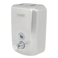 Диспенсер для жидкого мыла OfficeClean Professional Original, наливной, механический, нержавеющая сталь, матовый, 0,5л