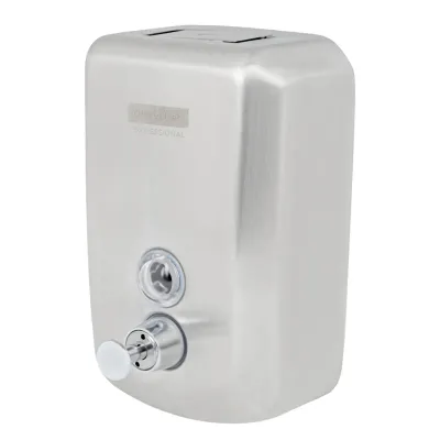 Диспенсер для жидкого мыла OfficeClean Professional Original, наливной, механический, нержавеющая сталь, матовый, 0,5л