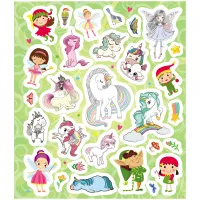 Альбом с наклейками ND Play "Единороги, феи и эльфы на каникулах", 190*225мм, 170шт.