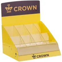Дисплей Crown для ручек, 8 ячеек, желтый