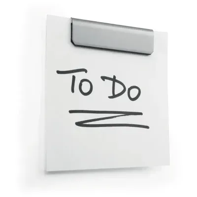 Комплект магнитных держателей 5шт. Durable "Durafix Clip", 60мм, серебристый металлик