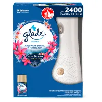 Комплект освежитель воздуха автоматич. и смен. блок Glade "Лазурная волна и магнолия", 269мл