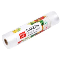 Пакеты фасовочные OfficeClean, ПНД, 30*40см, 8мкм, рулон на втулке, 500шт.