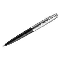 Ручка шариковая PARKER 51 Core Black CT M, корп. Черный, серебристые детали, черная, 2123493