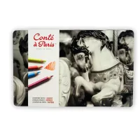 Набор пастельных карандашей Conte a Paris, 24цв., металл. коробка