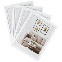 Набор рамок МДФ 30*40см, OfficeSpace, 4шт., небьющееся стекло, белый