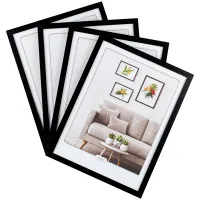 Набор рамок МДФ 30*40см, OfficeSpace, 4шт., небьющееся стекло, черный венге