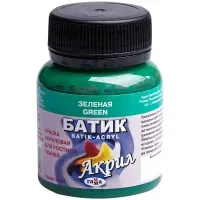 Краска акрил д/ткани зеленая