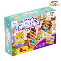 Аквамозаика с декорациями Эврики "Зверята", картонная коробка