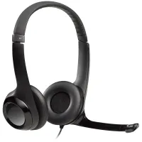 Наушники с микрофоном Logitech Stereo Headset H390, 2,4м, черный