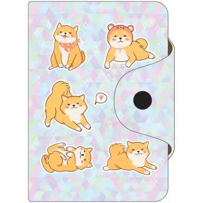 Визитница карманная OfficeSpace "Сиба-ину", 10 карманов, 75*110мм, ПВХ