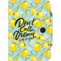 Визитница карманная OfficeSpace "Lemon dream", 10 карманов, 75*110мм, ПВХ