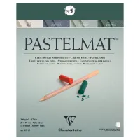 Альбом для пастели, 12л., 240*300мм, на склейке Clairefontaine "Pastelmat", 360г/м2, бархат, цв. блок