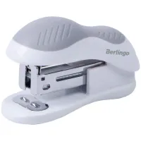 Мини-степлер №24/6, 26/6 Berlingo "Office Soft" до 15л., белый