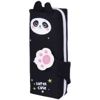 Пенал 1 отделение Berlingo "Super panda", 205*80*50 мм, текстиль