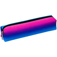 Пенал 1 отделение Berlingo "Radiance blue", 210*50*50 мм, блестящий ПВХ