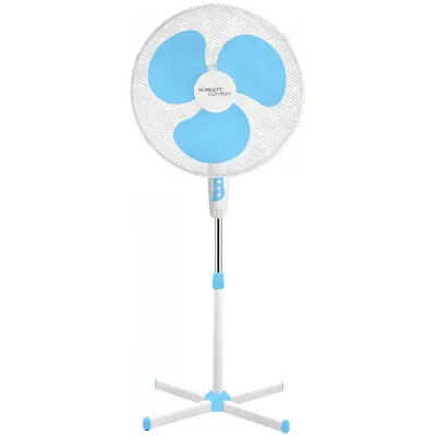 Вентилятор напольный Scarlett SC-SF111B23, голубой, белый