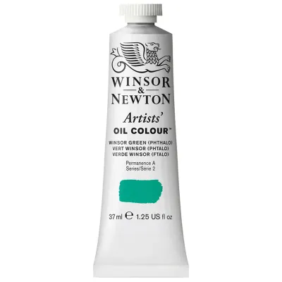 Краска масляная профессиональная Winsor&Newton "Artists Oil", 37мл, Винзор зеленый
