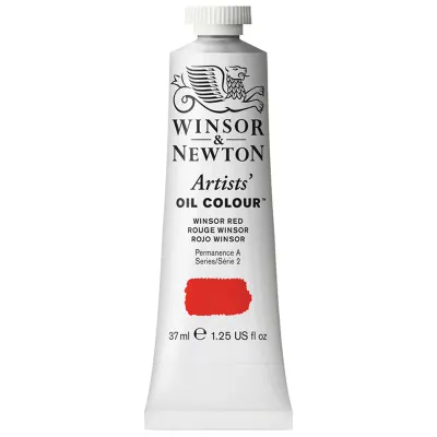 Краска масляная профессиональная Winsor&Newton "Artists Oil", 37мл, Винзор красный