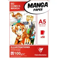 Скетчбук для маркеров 50л., А5 Clairefontaine на склейке, 100г/м2