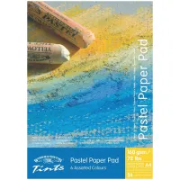 Альбом для пастели, карандаша, угля, 24л.(6цв.*4л), 300*210мм Winsor&Newton, разноцветные листы