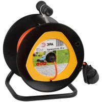 Удлинитель на катушке силовой Эра RPx-1-2x1-20m, без заземления, 1 гнездо, ПВС 2x1мм2 20м