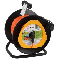 Удлинитель на катушке силовой Эра RPx-1-2x1-40m, без заземления, 1 гнездо, ПВС 2x1мм2 40м