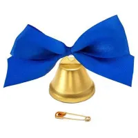 Колокольчики для выпускника Учитель-Канц, 25мм., синие, упаковка 10шт.