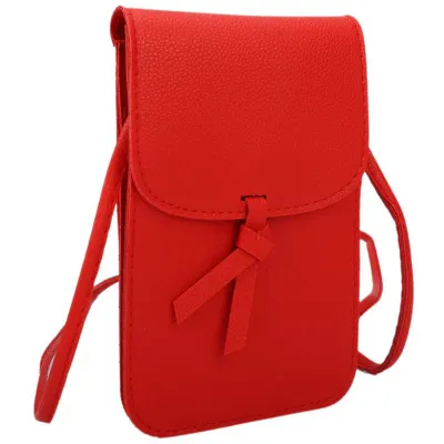 Сумка молодежная на плечевом ремне Ors Oro, 20*12*1см, 2 отделения, магнитная кнопка, экокожа, красный