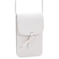 Сумка молодежная на плечевом ремне Ors Oro, 20*12*1см, 2 отделения, магнитная кнопка, экокожа, молочный