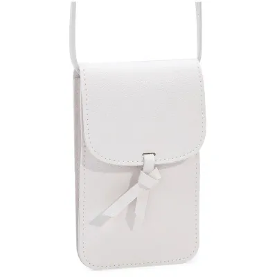 Сумка молодежная на плечевом ремне Ors Oro, 20*12*1см, 2 отделения, магнитная кнопка, экокожа, молочный