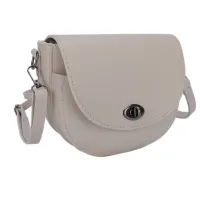 Сумка молодежная на плечевом ремне Ors Oro, 19*16*7см, 1 отделение, 1 карман, магнитная кнопка, экокожа, бежевый