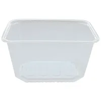 Контейнеры одноразовые OfficeClean 1500мл, набор 100шт., без крышек, 186*132*102мм, ПП, прозрачные