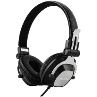 Наушники с микрофоном Smartbuy Rythm, складная конструкция, металлические направляющие, 1,2м, черный