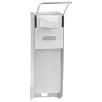 Диспенсер для антисептика OfficeClean Professional, локтевой, белый, наливной, 1л