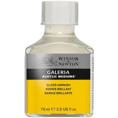 Лак Winsor&Newton глянцевый "Galeria", для акрила, 75мл, стеклян. флакон