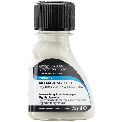 Маскирующая жидкость для акварели Winsor&Newton, цветная, 75мл, пласт. флакон